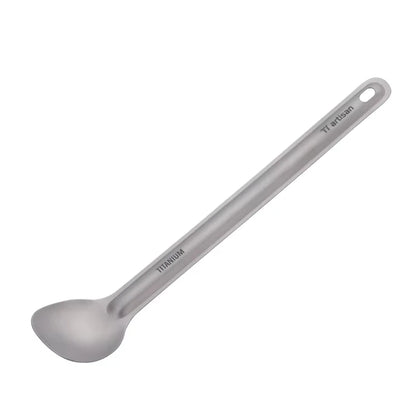 Ultralight Titanium Long Handle Spork - Portable Outdoor Camping Cutlery & Tableware by Tiartisan