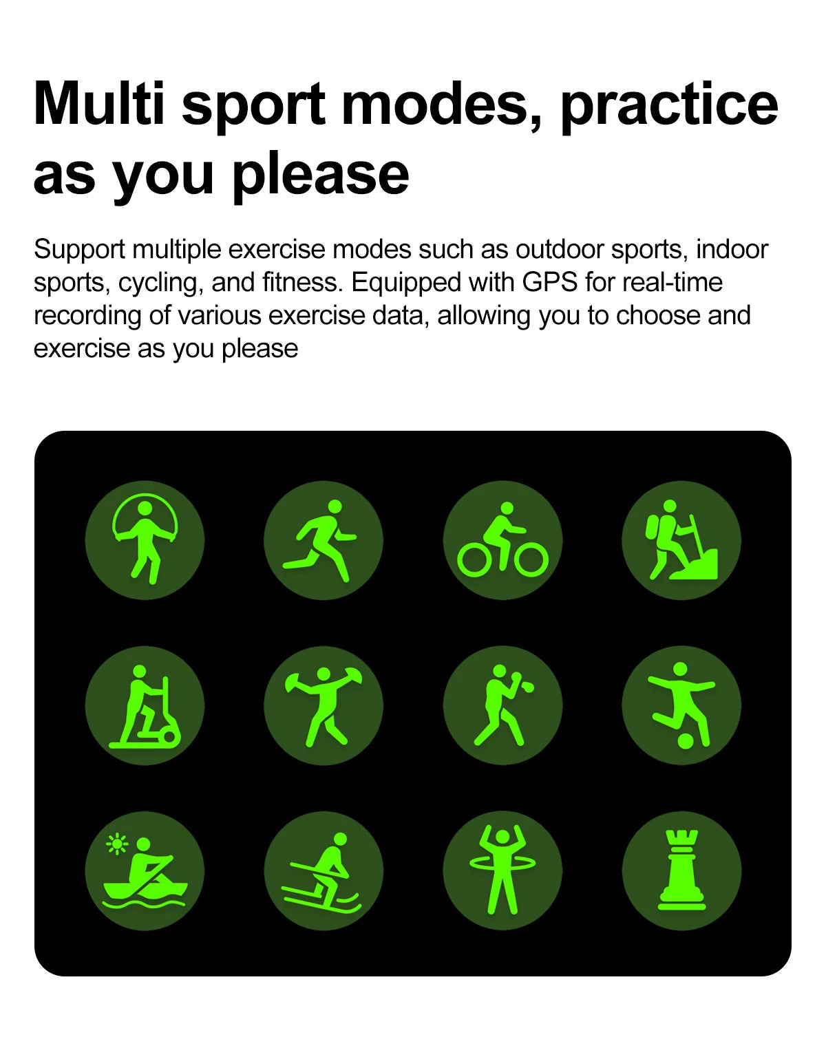 AI Smart Health Watch - HRV+PPG Blood Pressure & Heart Rate Monitor with IP68 Waterproof & NFC