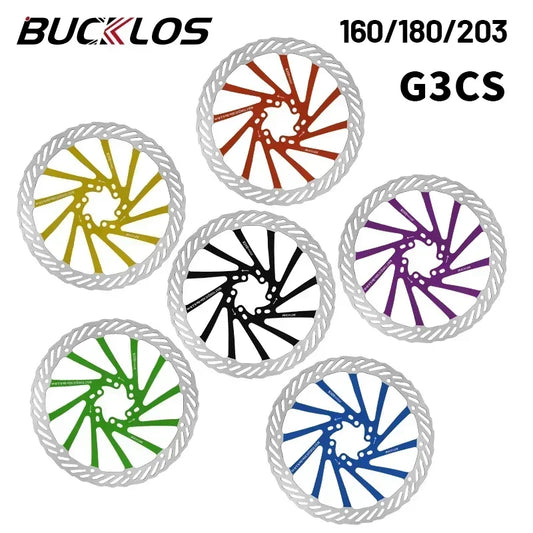 Ultralight Hydraulic Disc Brake Rotor 160/180/203mm - Mountain & Road Bike Compatible with Free Mounting Bolts
