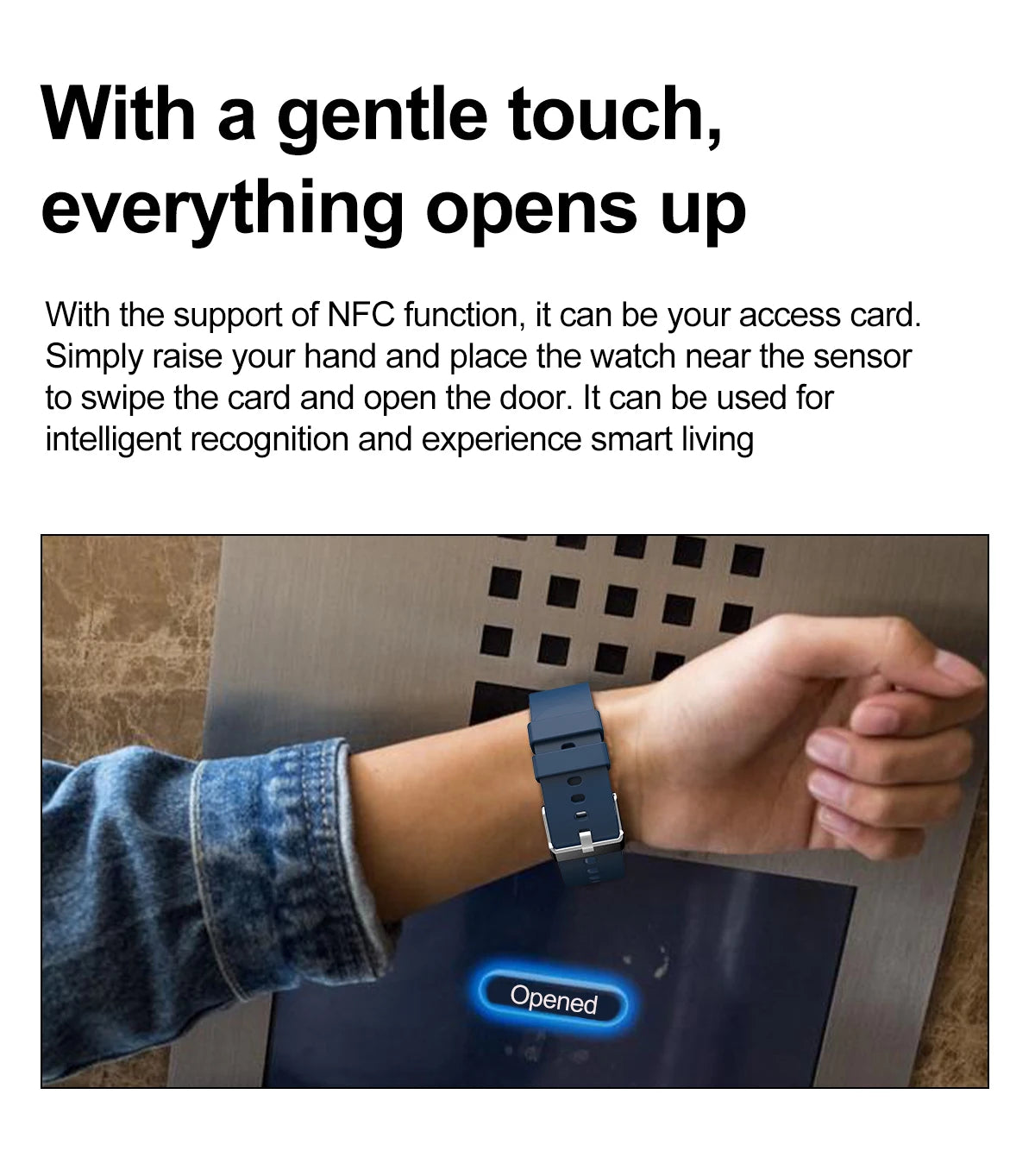 AI Smart Health Watch - HRV+PPG Blood Pressure & Heart Rate Monitor with IP68 Waterproof & NFC