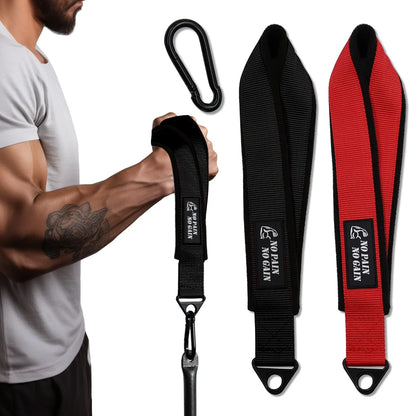 Professional Arm Wrestling Training Strap - Nylon & Polar Fleece Wrist Exerciser for Forearm & Bicep Strength