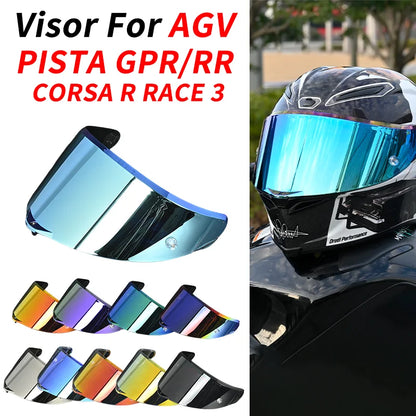 AGV Pista GP R / GP RR / Corsa R Motorcycle Helmet Visor - Full Face Shield Replacement Lens with Case