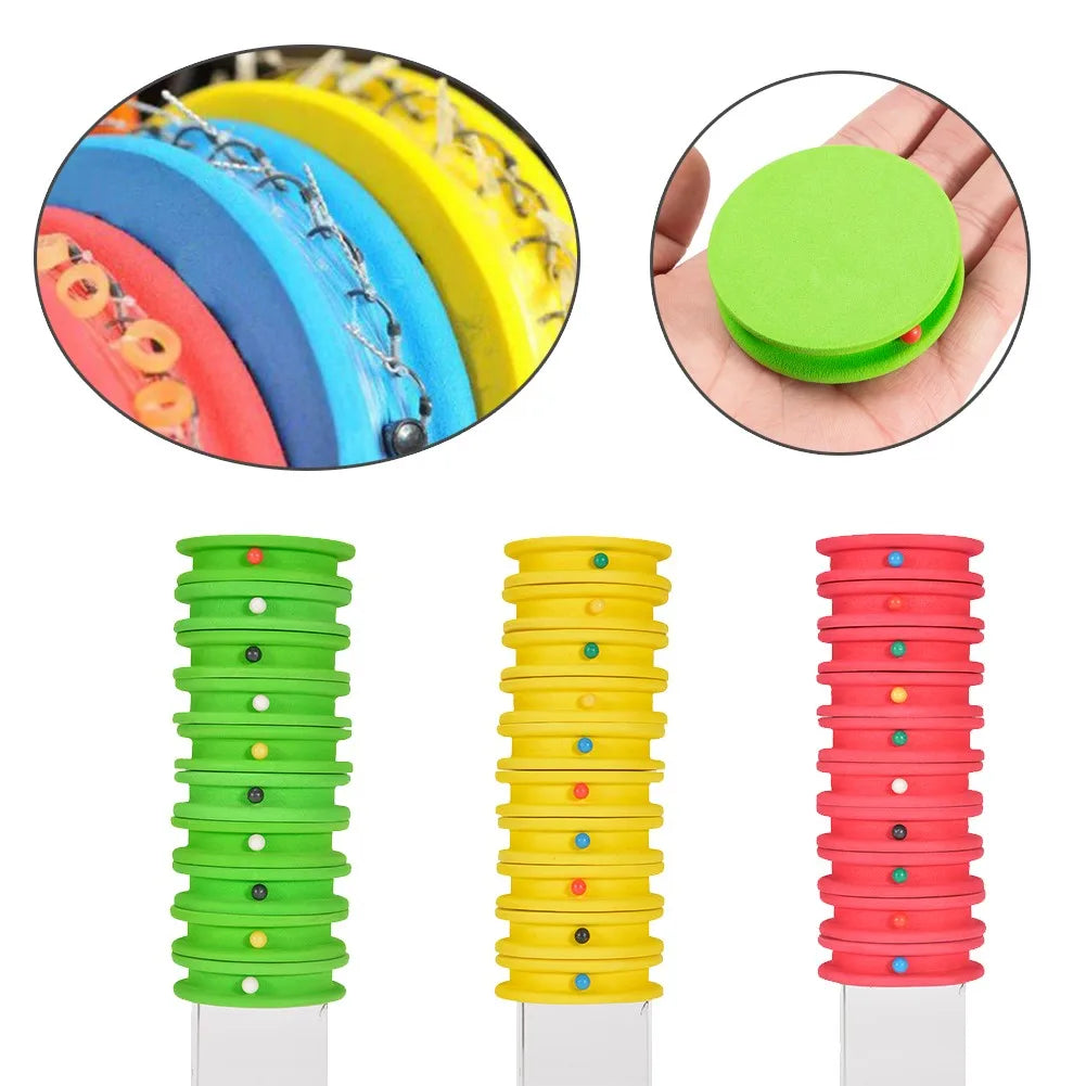 EVA Fishing Line Winder Set - 10 Pack with Storage Pins