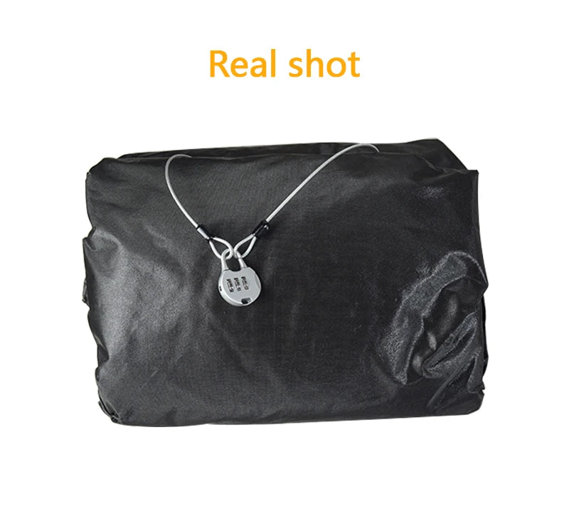 Universal Motorcycle Cover - Waterproof Oxford Fabric with UV Protection, Dustproof & Sunshade for Outdoor Motorbike Storage