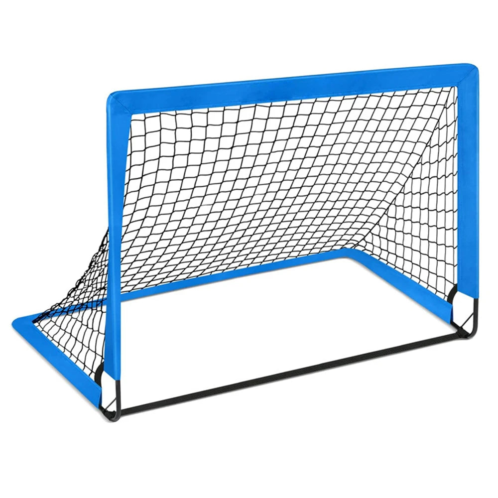 Portable Foldable Soccer Goals for Backyard – Mobile Training Football Net for Kids, Indoor & Outdoor Pop-Up Design