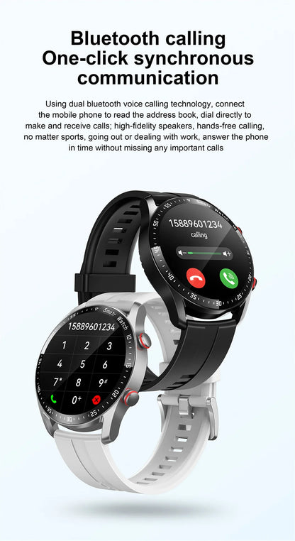 GT Series Smart Watch - HD Screen with Bluetooth Call, GPS Tracker, Heart Rate Monitor & IP68 Waterproof for Men & Women