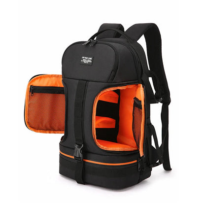Large Capacity Camera Backpack - Waterproof Oxford DSLR Bag with 15.6" Laptop Compartment