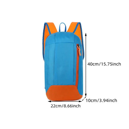 Pink Waterproof Nylon Sport Backpack - Small Gym Duffel Bag for Women Men Kids - Outdoor Fitness Travel Luggage
