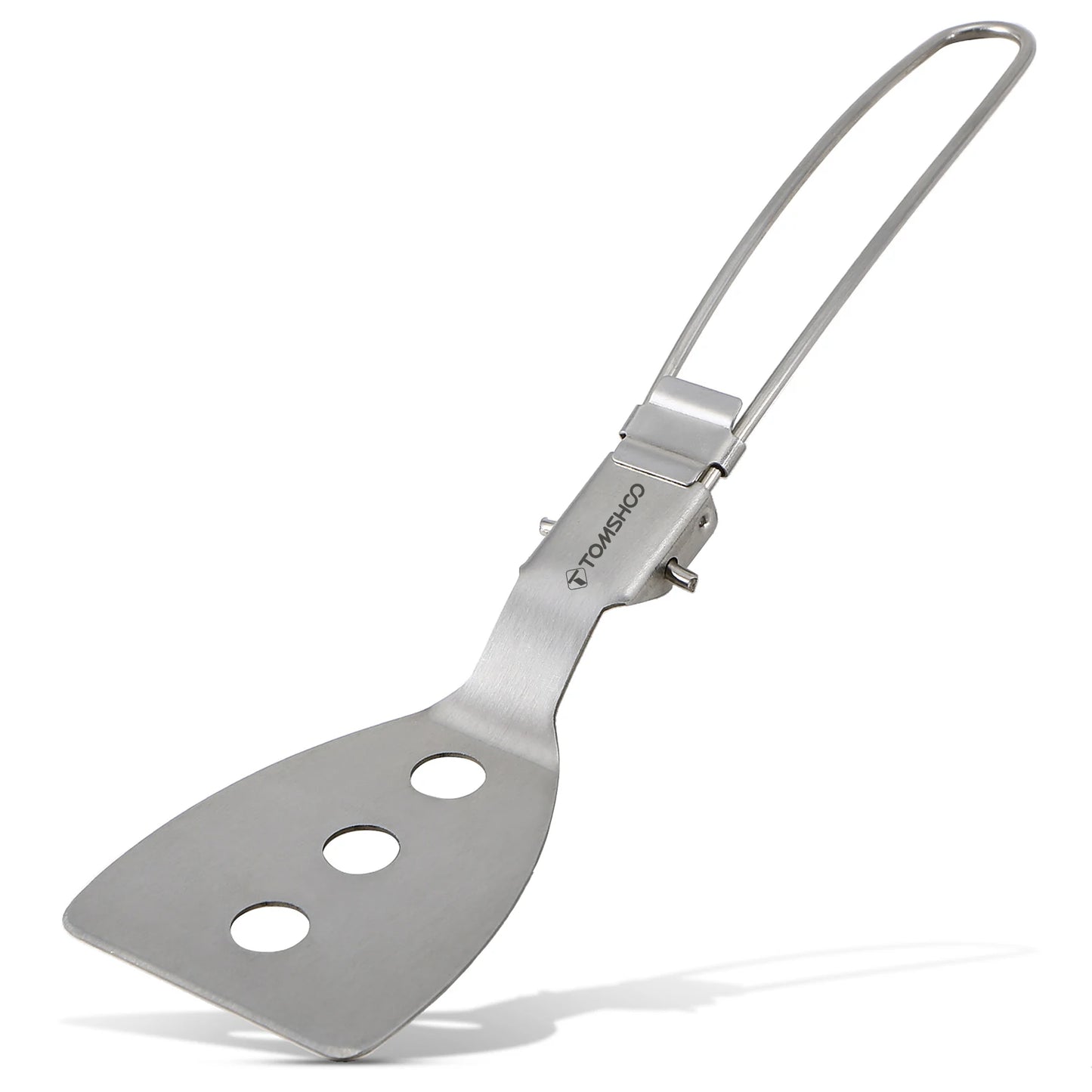 Stainless Steel Folding Spatula Turner - Compact Outdoor Cooking Tool for Camping, Hiking, BBQ, Picnic - Perfect for Mini Pancakes, Bread, Steak & Flat Cooking