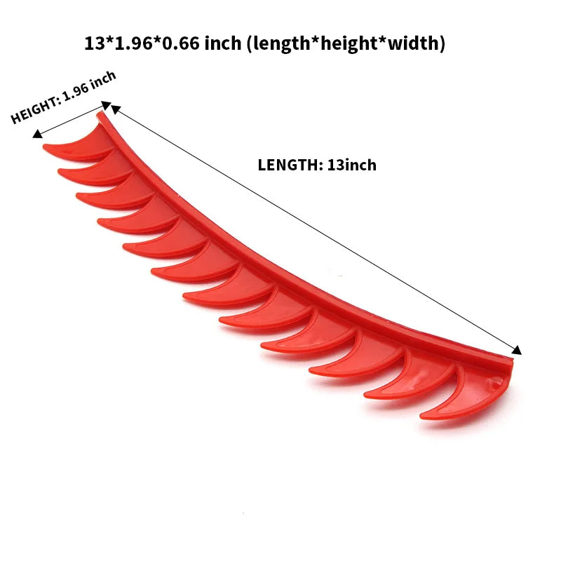 Reflective Rubber Helmet Mohawk Spikes - 5 Colors for Dirt Bike, Motocross & Motorcycle Helmets