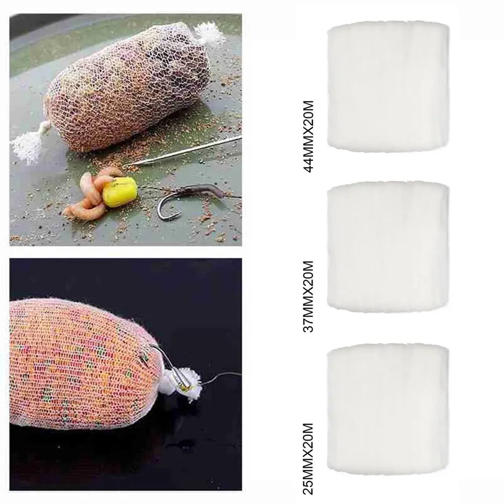 PVA Mesh Refill Bags - Water Soluble Carp Fishing Bait Wrap for Coarse Fishing Rigs