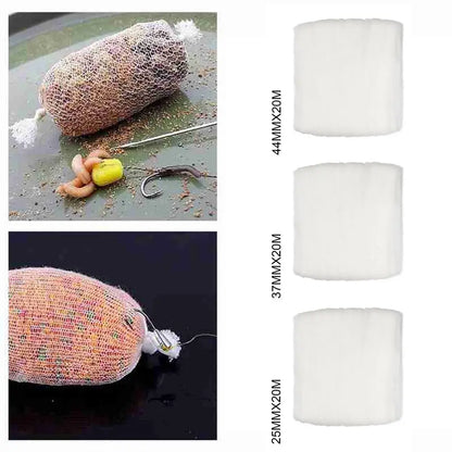 PVA Mesh Refill Bags - Water Soluble Carp Fishing Bait Wrap for Coarse Fishing Rigs