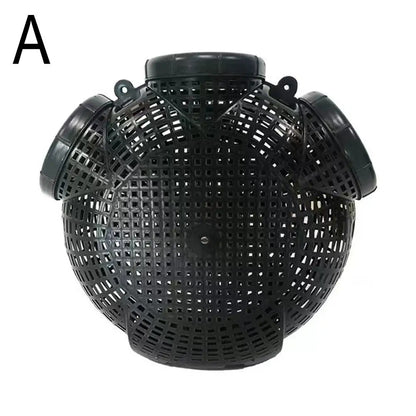Multi-Hole Fishing Trap Cage - 3/6/8 Holes Plastic Shrimp Crayfish Lobster Catcher Net for Outdoor Fishing - Easy Installation