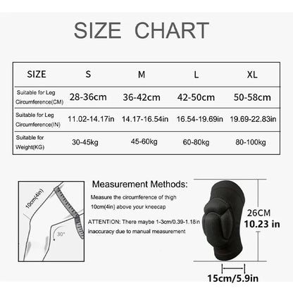Professional Sports Knee Pads - Thickened Elastic Protection for Basketball, Volleyball & Fitness (1 Pair)