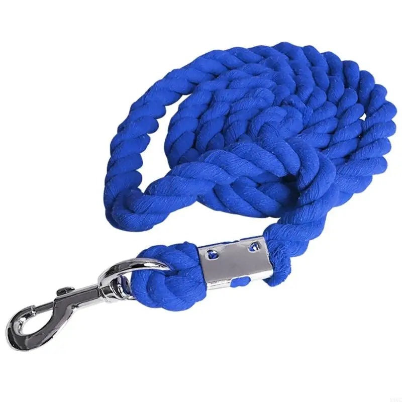 Heavy Duty Cotton Weave Equestrian Halter - 652F Leading Rope for Horses & Livestock