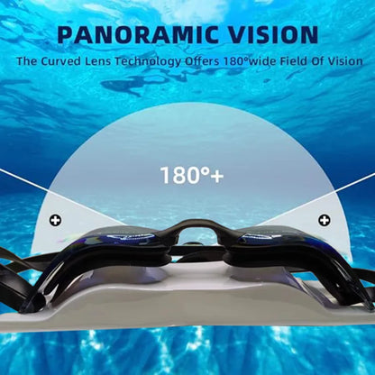 Professional HD Anti-Fog Swimming Goggles - Leak-Proof Adjustable Silicone Eyewear for Men & Women