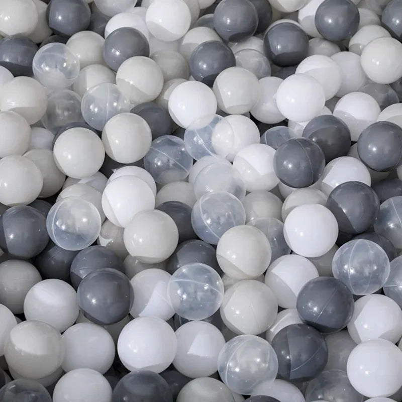 Colorful Ocean Ball Pit Balls - Eco-Friendly Non-Toxic Plastic Play Balls 5.5cm (50pcs Love & Star Shapes)