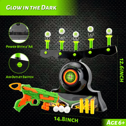 Luminous Electric Floating Target Shooting Set - Soft Foam Competition Game for Kids