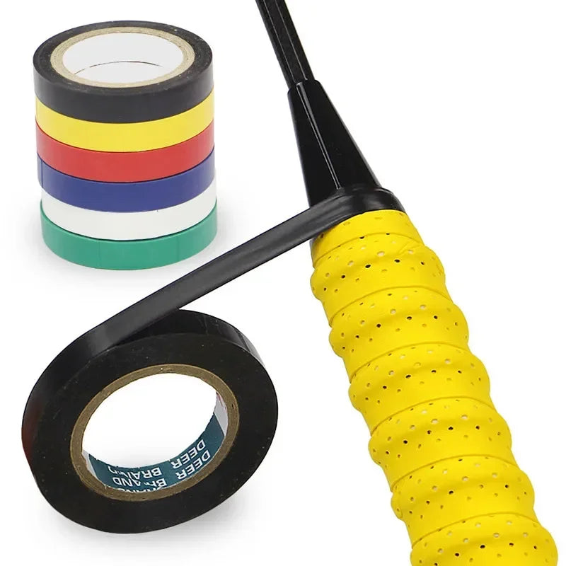 Racket Grip Finishing Tape - Professional PU Sealing Band for Tennis, Badminton & Squash - 10m Roll Thin Adhesive Tape