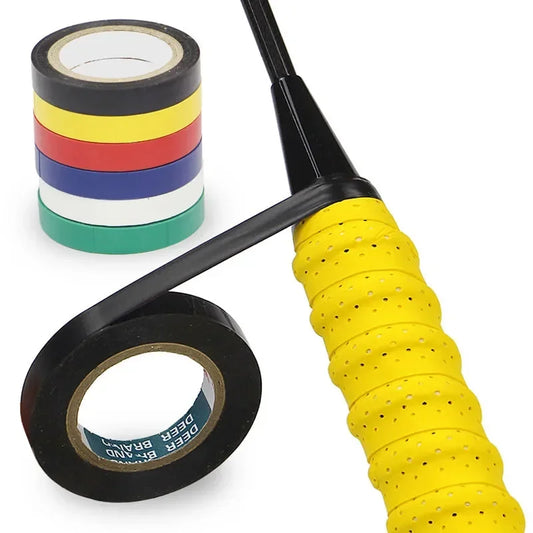 Racket Grip Finishing Tape - Professional PU Sealing Band for Tennis, Badminton & Squash - 10m Roll Thin Adhesive Tape