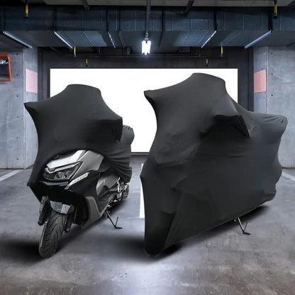 Universal Motorcycle Cover - Elastic Fabric with UV Protection for Indoor & Outdoor Use (M-4XL Sizes)