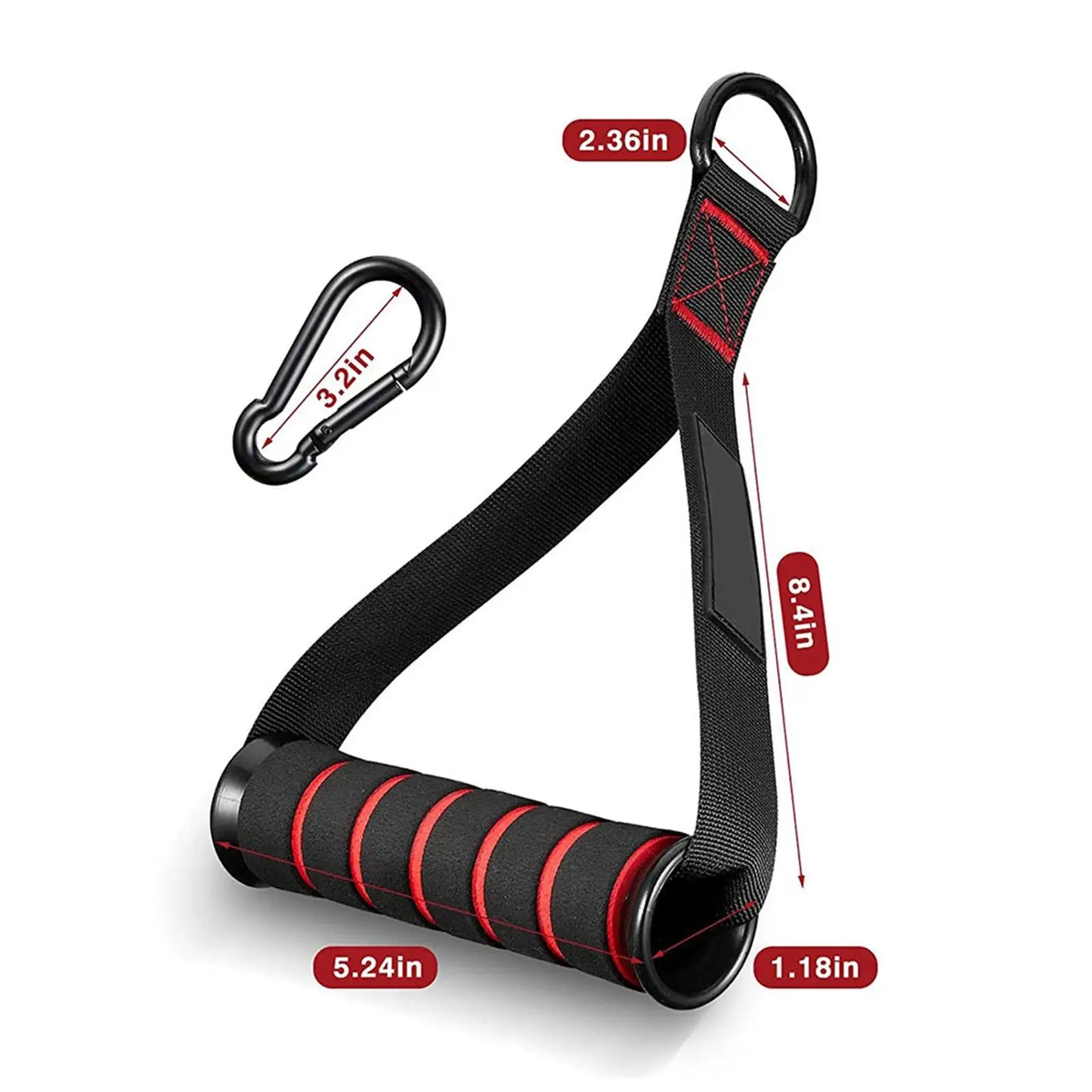 Exercise Handles for Cable Machines & Resistance Bands - 2 Pack