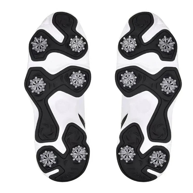 Golf Shoe Spikes Replacement Set - 14pcs Screw-In Cleats for Outdoor Training (Grey/Black)