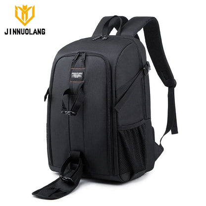 Waterproof Camera Backpack - Oxford Cloth Photography Bag for Outdoor DSLR Use