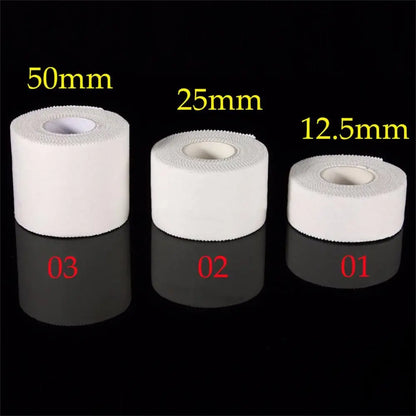 Premium Medical Waterproof Cotton Adhesive Tape - 12.5/25/50mm Roll - Sports Physiotherapy Elastic Bandage for Muscle Strain & Injury Support