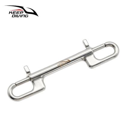 316 Stainless Steel Double-Ended Bolt Snap Hook - 80/90/100/110MM - Scuba Diving BCD Accessories