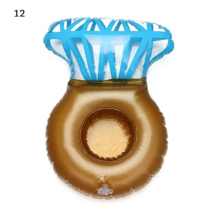Inflatable Pool Cup Holder Float - Fun Drink Holder for Swimming Pool & Water Sports