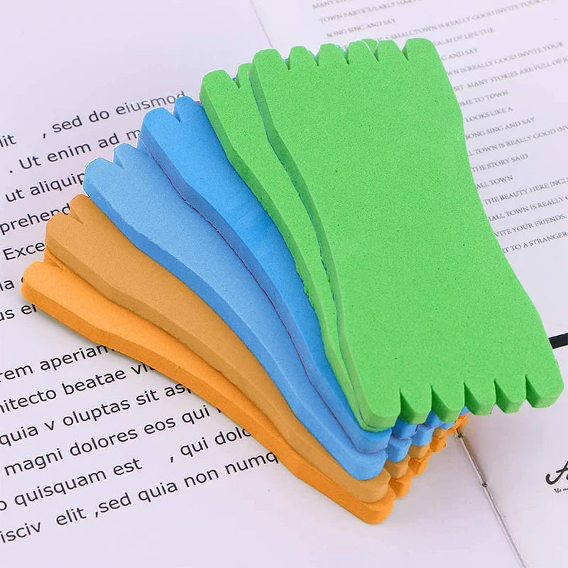 Fishing Line Winding Spools - 10 Pack Foam Rig Holders & Line Accessories (Random Colors)