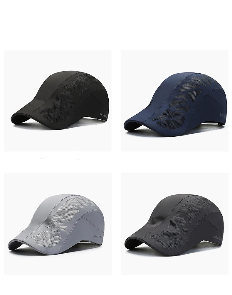 Quick-Dry Baseball Cap - Breathable Sun Protection Hat for Men & Women - Outdoor Performance