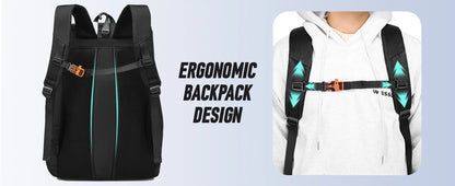 Sports Backpack with Shoe Compartment - Football, Basketball & Soccer Training Bag for Men