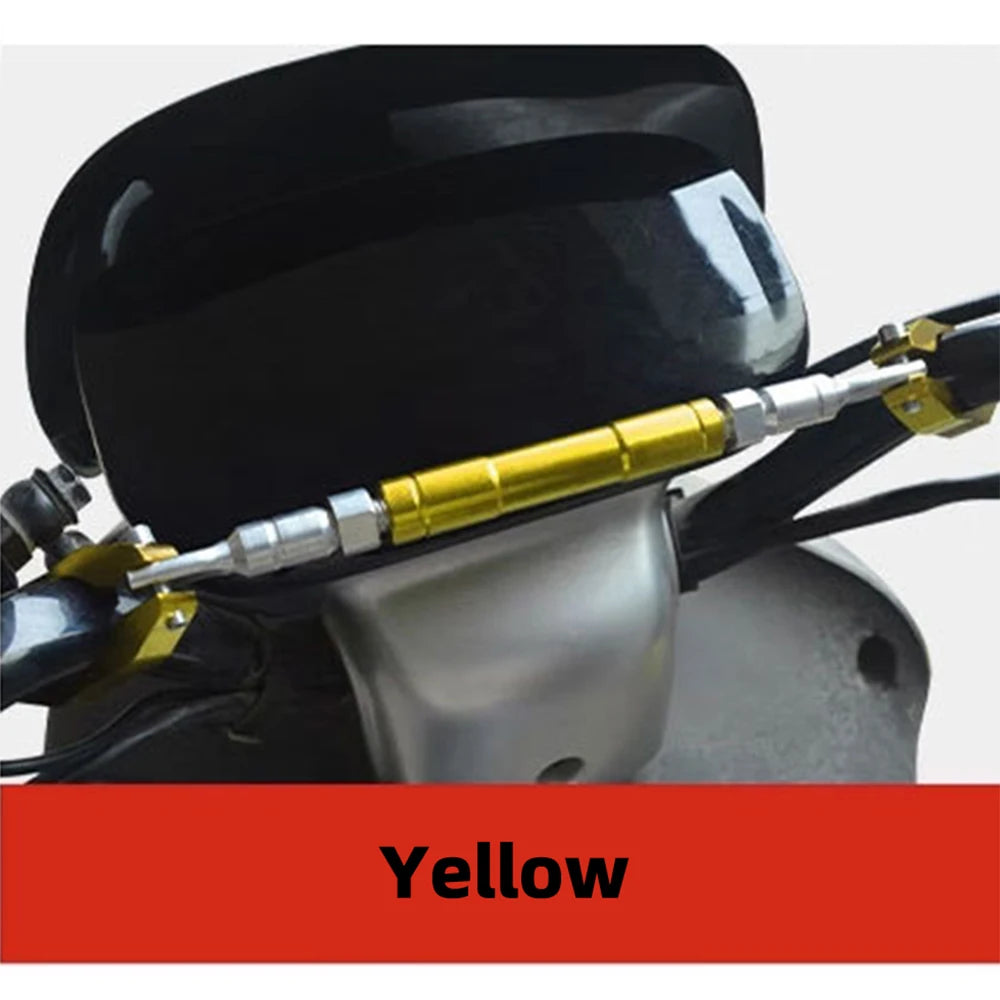 22mm Motorcycle Handlebar Crossbar - Adjustable Reinforcement Balance Bracket with Handle Grips | Steering Stabilizer Expansion Rod Replacement