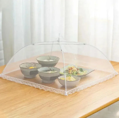 Foldable Mesh Food Cover - Pop-Up Umbrella Style Protector