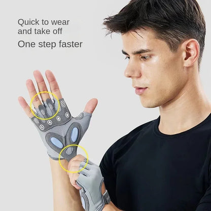 Premium Fitness Training Gloves - Slip-Resistant Weight Lifting Gloves for Men & Women - Gym Bodybuilding Exercise Yoga Gloves (1 Pair)