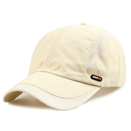 Quick-Dry Mesh Baseball Cap - Sports Running & Golf Hat - Breathable Snapback for Men & Women
