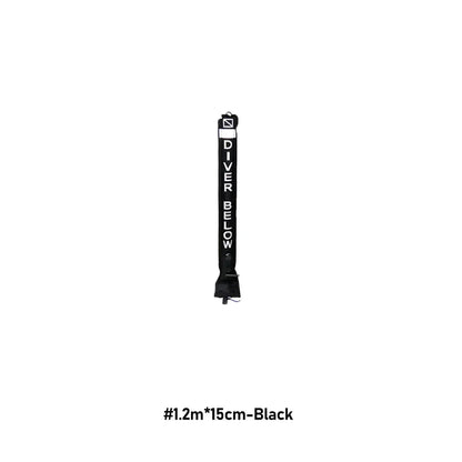 Professional Scuba Diving Safety Signal Tube - High Quality Inflatable Surface Marker Buoy (SMB) - 1.2M/1.5M/1.8M Diver Below Safety Sausage