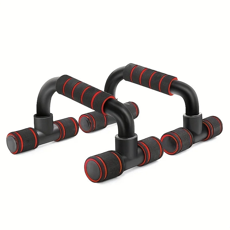 I-Shape H-Shaped Push-Up Support Bar with Sponge Sleeve - Chest Muscle Training Indoor Bodybuilding Arm Strength Equipment