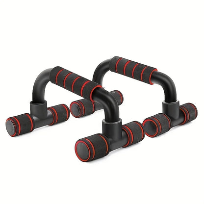 I-Shape H-Shaped Push-Up Support Bar with Sponge Sleeve - Chest Muscle Training Indoor Bodybuilding Arm Strength Equipment