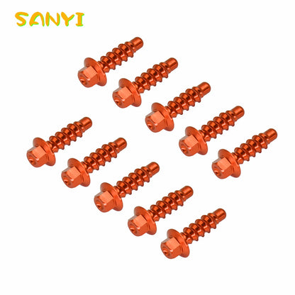 Premium CNC Aluminum Self-Tapping Bolt Kit for KTM EXC XC XCW SX SXF & Husqvarna FE TE FC TC FX TX 125 250 300 350 450