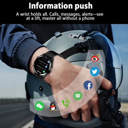 1.53" Full Touch Screen Smart Watch - Multi-Sport Mode with ECG+PPG, Waterproof & Bluetooth Call