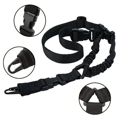 Unisex Camouflage Tactical Single-Point Harness - 2025 Outdoor CS Gun Safety Rope with Diagonal Belt for Hunting Sports