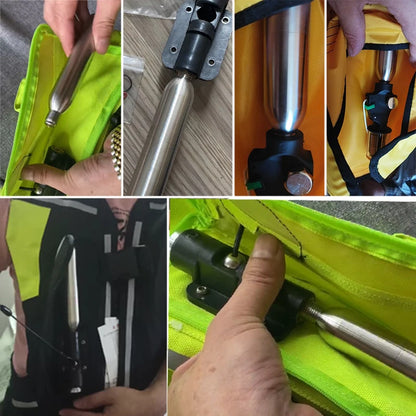 33g Refillable CO2 Cartridge - Multi-Purpose Gas Cylinder for Athletic Equipment & Emergency Gear