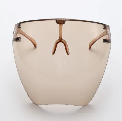 Full Face Shield Cycling Sunglasses - Protective Spherical Lens Goggles for Men & Women