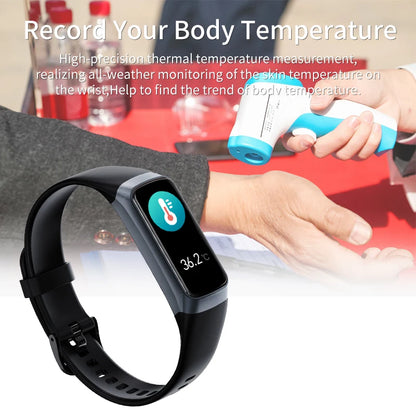 AMOLED Smart Watch - Heart Rate & Blood Oxygen Monitor with Waterproof Fitness Tracker for Sports