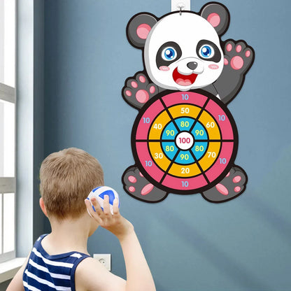 Jungle Animal Dart Plate Board - Panda Safari Birthday Party Favors for Kids