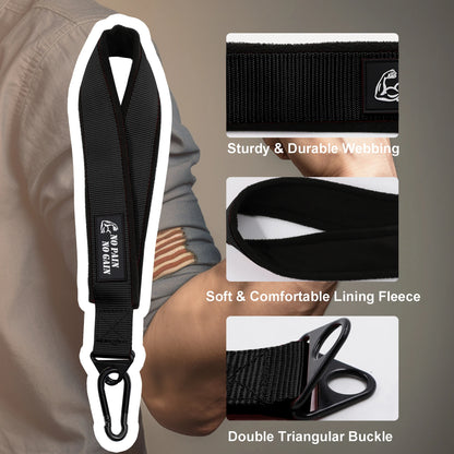 Professional Arm Wrestling Training Strap - Nylon & Polar Fleece Wrist Exerciser for Forearm & Bicep Strength