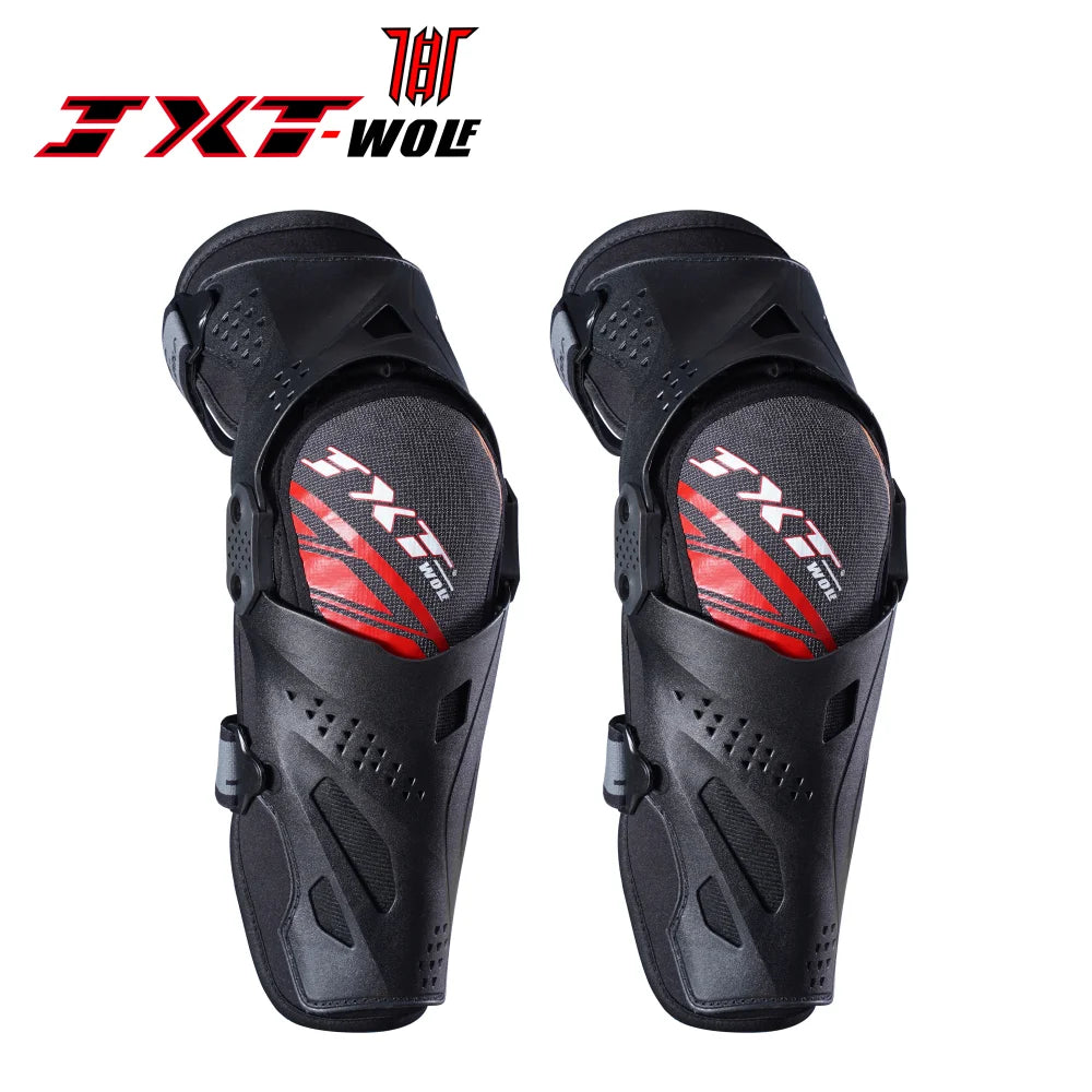 JXT WOLF Motorcycle Knee Pads - Four Season Anti-Fall Protection for Road and Cross-Country Biking